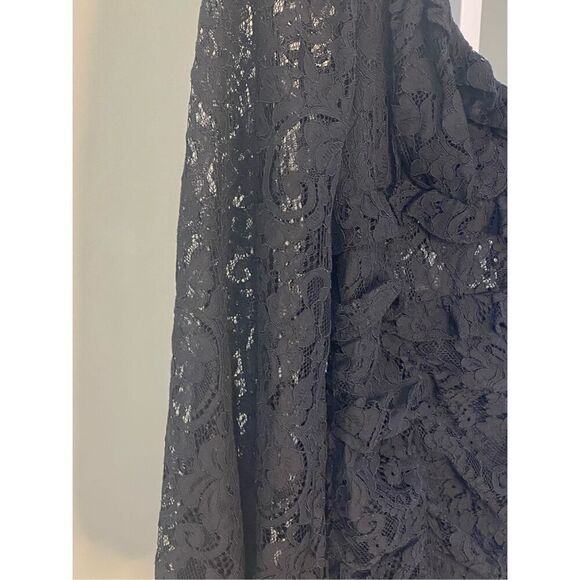 ASTR the Label NWT Chrisley Lace Long Sleeve Mini Dress in Black Size M - Picture 12 of 15